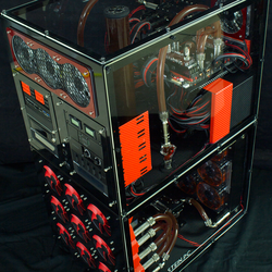 Frank N Stein - Extended U2-UFO on top of Extended Water Barrel - Mirror Black