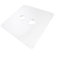 Mountain Mods 120MM Clear Acrylic Blowhole Cover Dual Switch Plate Mountain Mods 120MM Clear Acrylic Blowhole Cover Dual Switch Plate