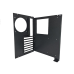 MountainMods Modular Motherboard Tray Assembly (ATX)-120 Black Wrinkle