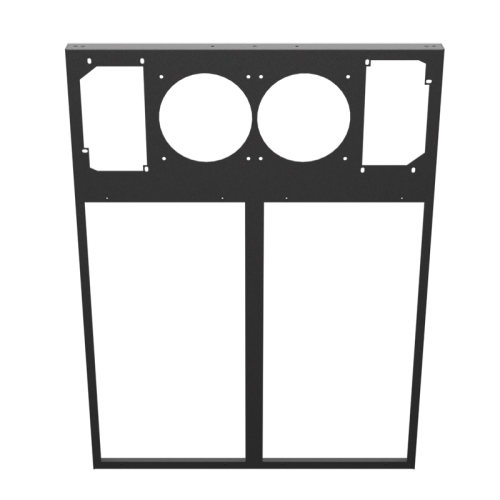 Ascension Duality 10PCI Back Panel - Black Wrinkle