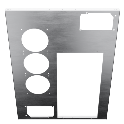 Ascension 10PCI Back Panel - Brushed Aluminum