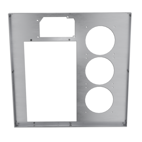 U2-UFO Triple Standard Back Panel - Brushed Aluminum