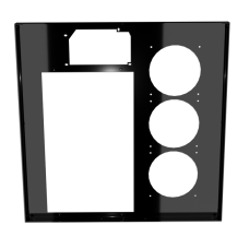 U2-UFO Triple Standard Back Panel - Mirror Black