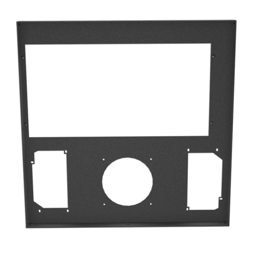 U2-UFO 10PCI-2PSU Back Panel - Black Wrinkle