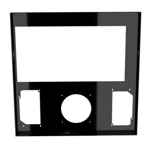 U2-UFO 10PCI-2PSU Back Panel - Mirror Black