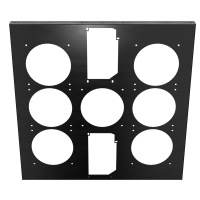 Water Barrel Back Panel - Anodized Black Water Barrel Back Panel - Anodized Black