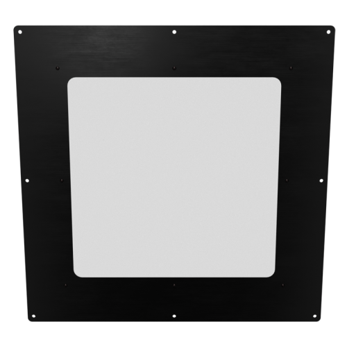 18x18 Big Window Panel - Anodized Black