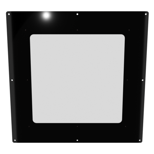 18x18 Big Window Panel - Mirror Black