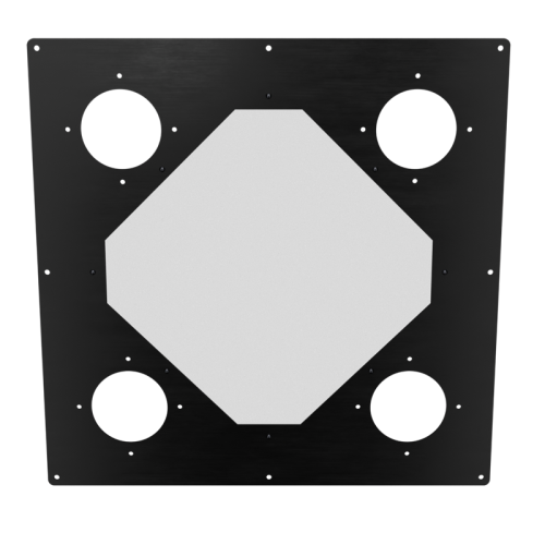 18x18 Diamond Panel - Anodized Black