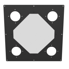 18x18 Diamond Panel - Black Wrinkle