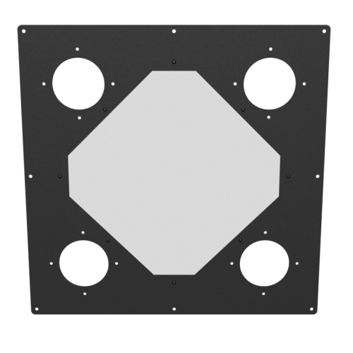 18x18 Diamond Panel - Black Wrinkle