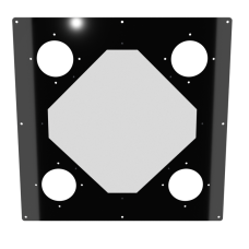 18x18 Diamond Panel - Mirror Black