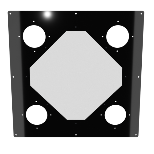 18x18 Diamond Panel - Mirror Black