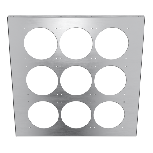 U2-UFO Triple 360 Front Panel - Brushed Aluminum