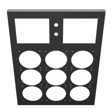 Ascension Trinity Front Panel - Black Wrinkle