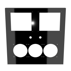 U2-UFO Horizon Front Panel - Mirror Black