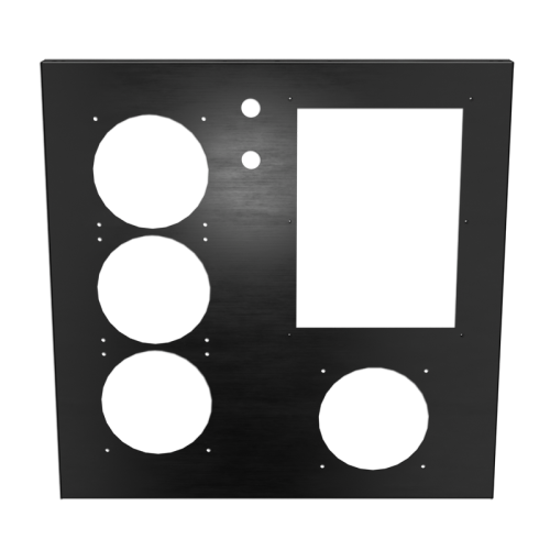 U2-UFO Standard Front Panel - Anodized Black U2-UFO Standard Front Panel - Anodized Black