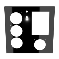 U2-UFO Standard Front Panel - Mirror Black