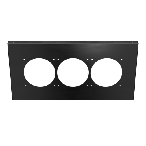 18x9 Front/Back Triple 120 Panel - Anodized Black