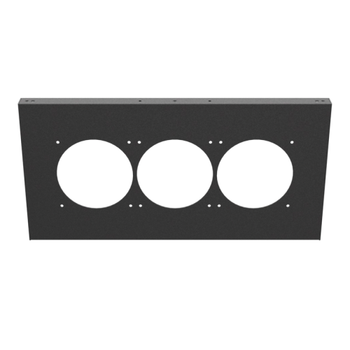 18x9 Front/Back Triple 120 Panel - Black Wrinkle