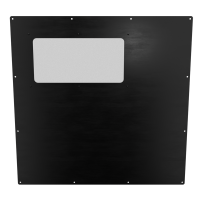 24x24 Half Window Panel - Anodized Black 24x24 Half Window Panel - Anodized Black