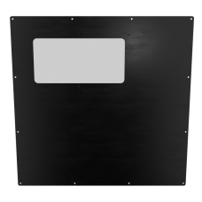 24x24 Half Window Panel - Anodized Black