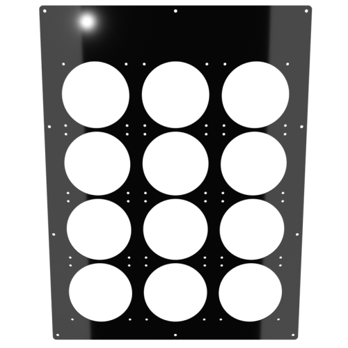 24x18 Triple Quad Panel - Mirror Black