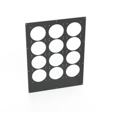 24x18 Triple Quad Panel - Black Wrinkle