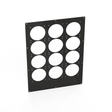 24x18 Triple Quad Panel - Mirror Black