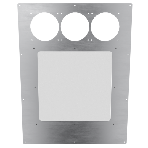 24x18 Triple Big Window Panel - Brushed ALU