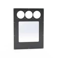 24x18 Triple Big Window Panel - Anodized Black