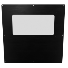 18x18 Half Window Panel - Anodized Black