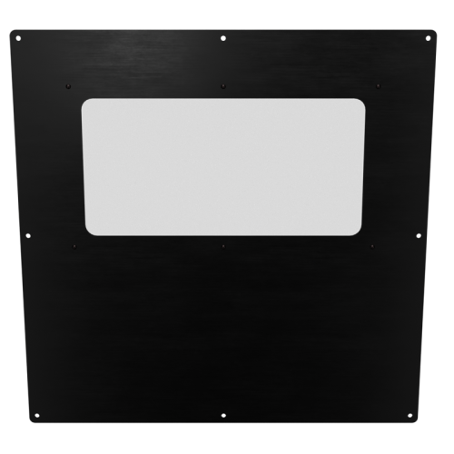 18x18 Half Window Panel - Anodized Black