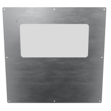 18x18 Half Window Panel - Brushed ALU
