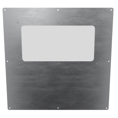 18x18 Half Window Panel - Brushed ALU