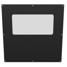 18x18 Half Window Panel - Black Wrinkle