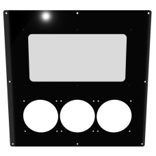 18x18 Triple Original Panel - Mirror Black