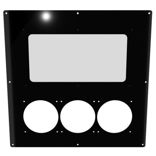 18x18 Triple Original Panel - Mirror Black