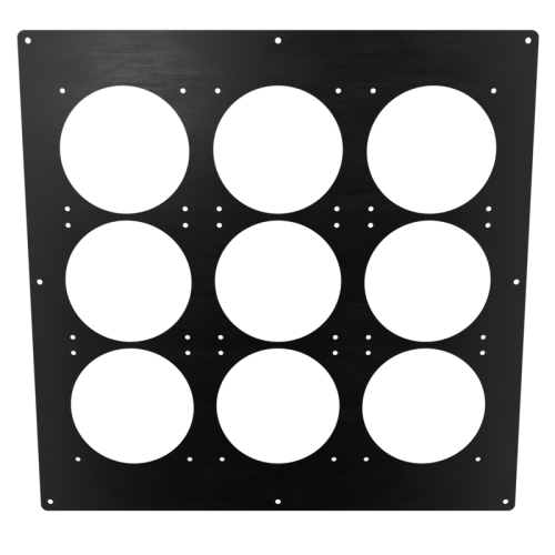 18x18 Triple 360 Panel - Anodized Black