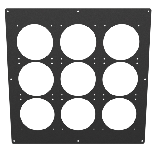 18x18 Triple 360 Panel - Black Wrinkle