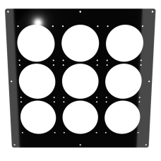 18x18 Triple 360 Panel - Mirror Black