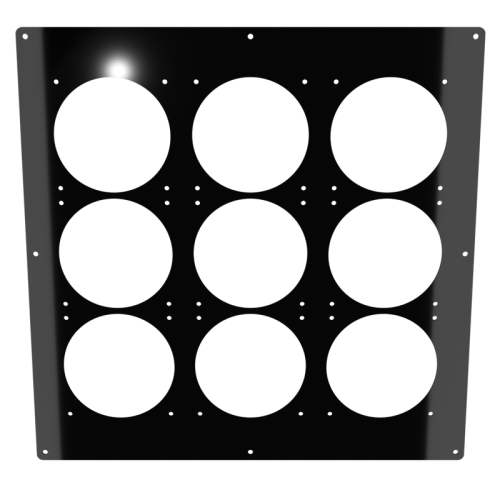 18x18 Triple 360 Panel - Mirror Black