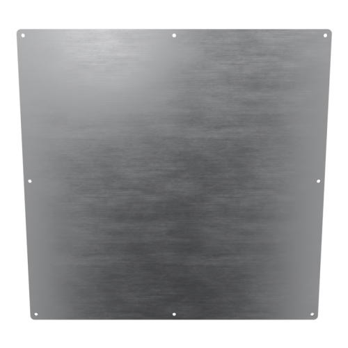 18x18 Solid Panel - Brushed ALU