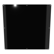 18x18 Solid Panel - Mirror Black