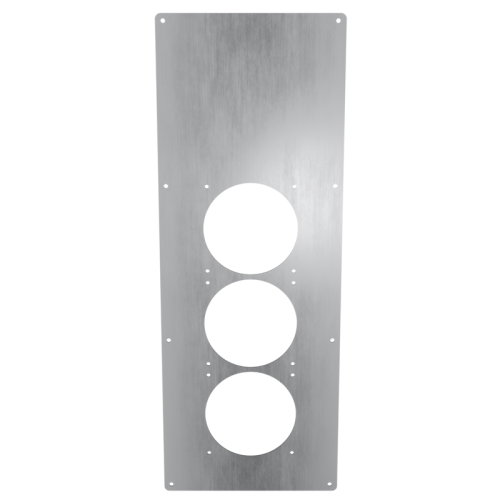24x9 Triple 120 Panel - Brushed Aluminum