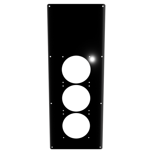 24x9 Triple 120 Panel - Mirror Black