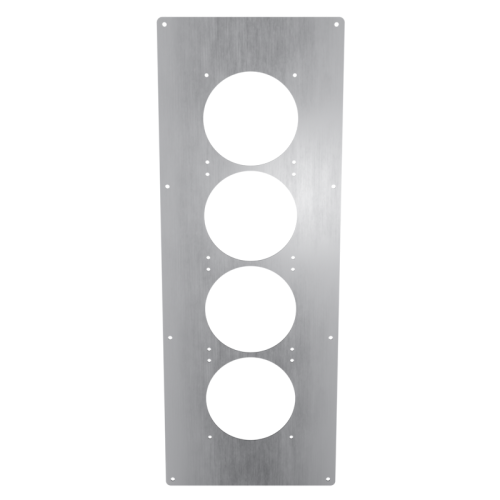 24x9 Quad 120 Panel - Brushed Aluminum