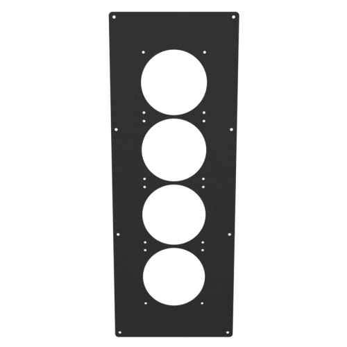 24x9 Quad 120 Panel - Black Wrinkle