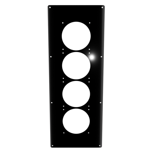24x9 Quad 120 Panel - Mirror Black