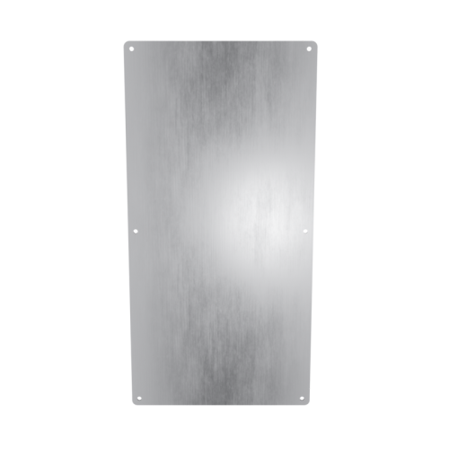 18x9 Solid Panel - Brushed Aluminum